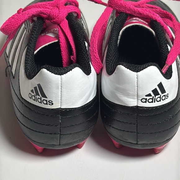 Adidas soccer cleats little girls 11 pink black shoes team sports - Picture 3 of 7